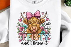 Sarcastic Highland Cow PNG Product Image 3