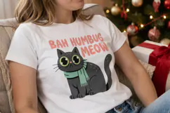 Sarcastic Holiday Feline Sublimation Product Image 2