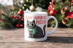 Sarcastic Holiday Feline Sublimation Product Image 5