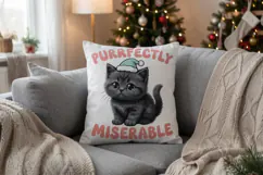 Sarcastic Holiday Feline Sublimation Product Image 7