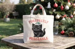 Sarcastic Holiday Feline Sublimation Product Image 8