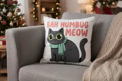 Sarcastic Holiday Feline Sublimation Product Image 9
