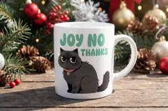 Sarcastic Holiday Feline Sublimation Product Image 11