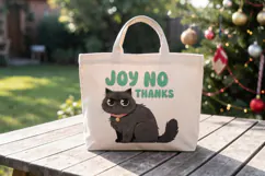 Sarcastic Holiday Feline Sublimation Product Image 13