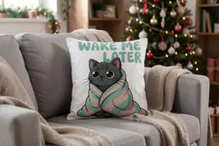 Sarcastic Holiday Feline Sublimation Product Image 15