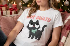 Sarcastic Holiday Feline Sublimation Product Image 2