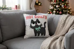 Sarcastic Holiday Feline Sublimation Product Image 8