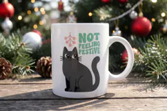 Sarcastic Holiday Feline Sublimation Product Image 10