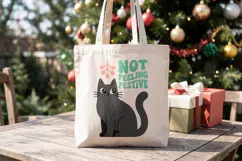 Sarcastic Holiday Feline Sublimation Product Image 12