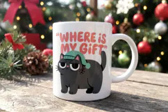 Sarcastic Holiday Feline Sublimation Product Image 13
