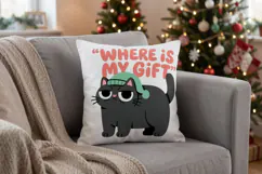 Sarcastic Holiday Feline Sublimation Product Image 14