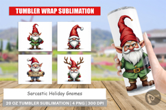 Sarcastic Holiday Gnomes Tumbler Product Image 1