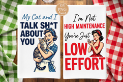 Sarcastic Housewife Kitchen Towel, Funny Cat Lover Kitchen Product Image 3