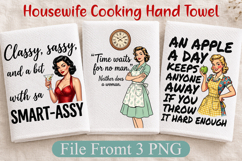 Sarcastic Housewife SVG, Funny Smart-Assy Kitchen Quotes PNG Product Image 1