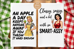 Sarcastic Housewife SVG, Funny Smart-Assy Kitchen Quotes PNG Product Image 3