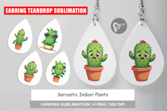 Earring Sarcastic Houseplants Product Image 1