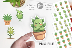 Sarcastic Houseplants Sticker Product Image 1