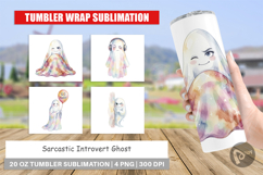 Sarcastic Introvert Ghost Tumbler Product Image 1