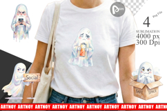 Sarcastic Introvert Ghost Sublimation Product Image 1