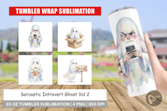 Sarcastic Introvert Ghost Tumbler Product Image 1
