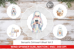 Sarcastic Introvert Ghost Wind Spinner Product Image 1