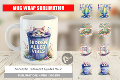 Sarcastic Introvert Quotes Mug Wrap Product Image 1