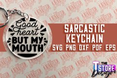 Sarcastic Keychain SVG Design | Sarcastic Quotes SVG Design Product Image 1