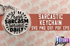 Sarcastic Keychain SVG Design | Sarcastic Quotes SVG Design Product Image 1