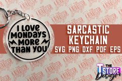 Sarcastic Keychain SVG Design | Sarcastic Quotes SVG Design Product Image 1