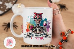 Sarcastic Mama Mug  Mug Wrap For 11 oz and 15 oz, 3d Mug, Halloween Png