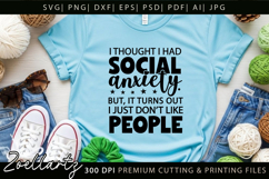 Sarcastic Mental Health SVG Funny Anxiety T-shirt Mug Design Product Image 4