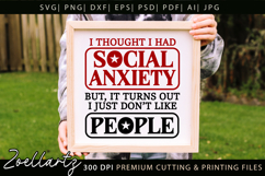 Sarcastic Mental Health SVG Funny Anxiety T-shirt Mug Design Product Image 7