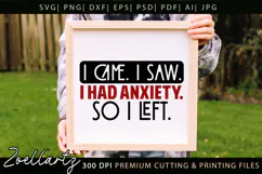 Sarcastic Mental Health SVG Funny Anxiety T-shirt Mug Design Product Image 4