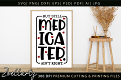 Funny Mental Health SVG Sarcastic Anxiety T-shirt Mug Design Product Image 4