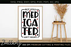 Funny Mental Health SVG Sarcastic Anxiety T-shirt Mug Design Product Image 4