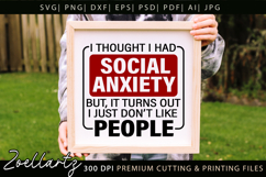 Sarcastic Mental Health SVG Funny Anxiety T-shirt Mug Design Product Image 7
