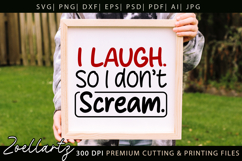 Sarcastic Mental Health SVG Funny Anxiety T-shirt Mug Design Product Image 5