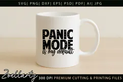 Sarcastic Mental Health SVG Funny Anxiety T-shirt Mug Design Product Image 6