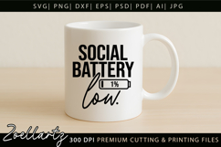 Sarcastic Mental Health SVG Funny Anxiety T-shirt Mug Design Product Image 2