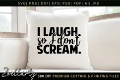 Funny Mental Health SVG Sarcastic Anxiety T-shirt Mug Design Product Image 1
