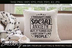Sarcastic Mental Health SVG Funny Anxiety T-shirt Mug Design Product Image 6