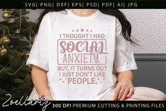 Sarcastic Mental Health SVG Funny Anxiety T-shirt Mug Design Product Image 5