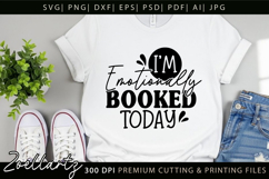 Funny Mental Health SVG Sarcastic Anxiety T-shirt Mug Design Product Image 1