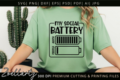 Mental Health Awareness SVG Funny Sarcastic Anxiety T-shirt Product Image 8