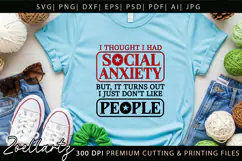 Sarcastic Mental Health SVG Funny Anxiety T-shirt Mug Design Product Image 2