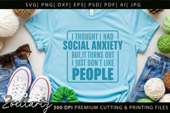 Sarcastic Mental Health SVG Funny Anxiety T-shirt Mug Design Product Image 7