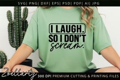 Funny Mental Health SVG Sarcastic Anxiety T-shirt Mug Design Product Image 1