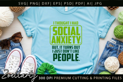 Mental Health Awareness SVG Funny Sarcastic Anxiety T-shirt Product Image 7