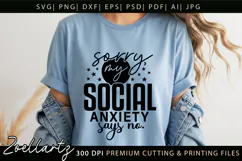 Sarcastic Mental Health SVG Funny Anxiety T-shirt Mug Design Product Image 6