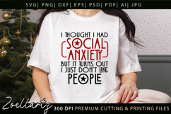 Sarcastic Mental Health SVG Funny Anxiety T-shirt Mug Design Product Image 1